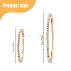 6 Pairs 6 Style Crystal Rhinestone Big Hoop Earrings EJEW-FI0001-35-2