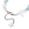 Natural Mixed Gemstone Chip Beaded Bracelest BJEW-JB12976-01-4