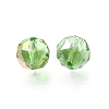 Electroplate Transparent Round Glass Beads GL-CBA6A73-AB05-2