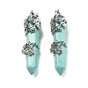 Synthetic Turquoise Big Pointed Pendants G-A172-16I-1