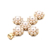 Rack Plating Brass with ABS Imitation Pearl X-KK-Q017-13G-2