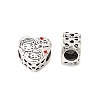 Mother's Day Rack Plating Alloy Enamel European Beads PALLOY-S189-49P-1