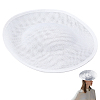 Linen Mini Hat Fascinator Base AJEW-WH0561-32B-1