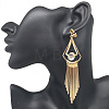 Alloy & Crystal Rhinestone Tassel Clip-on Earrings WGB30F2-01-5