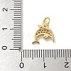Brass Micro Pave Clear Cubic Zirconia Pendants LS-KK-U046-02G-05-3