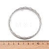 5Pcs 304 Stainless Steel Bangle Set for Women BJEW-S162-01C-P-5