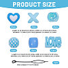 2Bags 2 Styles Resin Hair Beads for Hair Braiding Tool DIY-CA0008-38A-2