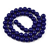 Opaque Solid Color Glass Beads Strands GLAA-T032-P8mm-03-3