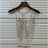 Alloy & Imitation Pearl Multi-Layer Sexy Body Chains for Women WG0D9A8-02-2