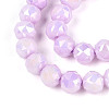 Anti-Tarnish Electroplate Glass Beads Strands GLAA-N010-6mm-04-2