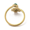 304 Stainless Steel with Synthetic Malachite Ring RJEW-Z031-01E-03-3