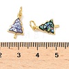 Christmas Brass Enamel Pendants KK-H534-08G-3