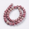 Natural Fossil Coral Beads Strands G-F563-01-10mm-2