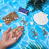 20Pcs Alloy Enamel Pendant Keychain KEYC-SC00032-3
