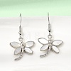 Rack Plating Brass Dangle Earrings for Women KK-CBA69D1-01P-02-1