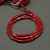 Opaque Glass Beads Strands EGLA-E008-3x6mm-09-2