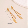 304 Stainless Steel Hoop Dangle Earrings for Women IT2064-4
