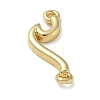 Rack Plating Brass Wave Shaped Links Connector Charms KK-K392-31G-2