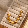 Stainless Steel Round Beaded Necklaces for Women UA9365-1-6