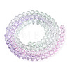 Transparent Glass Beads Strands GLAA-E036-07V-3