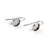 Tarnish Resistant 304 Stainless Steel Earring Hooks STAS-F271-01A-P-2