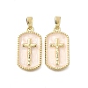 Brass Enamel Pendants KK-P336-14G-02-1
