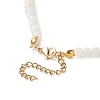 Natural White Moonstone Beaded Necklaces NJEW-JN04226-03-4