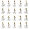 24Pcs ABS Plastic Imitation Pearl Pendants KK-FS0001-77-3