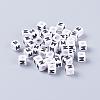 Acrylic Horizontal Hole Letter Beads PL37C9308-M-1