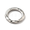 Tarnish Resistant 304 Stainless Steel Linking Rings STAS-E058-10P-2