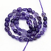 Natural Amethyst Beads Strands G-Q952-02-6x8-2