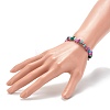 Synthetic Turquoise Stretch Beaded Bracelets BJEW-JB06241-3