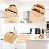 Bamboo Reusable Cling Film Slide Cutter TOOL-WH0155-43-3