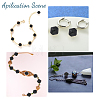 Natural Black Tourmaline Beads Strands G-CA0001-64-6