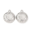 304 Stainless Steel Pendant Cabochon Settings STAS-I358-01P-1