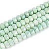 Anti-Tarnish Electroplate Glass Beads Strands GLAA-T025-6mm-11C-1