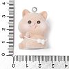 Flocky Opaque Resin Pendants LS-RESI-G105-05C-3