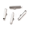 Non-Tarnish 304 Stainless Steel Slide On End Clasp Tubes STAS-C044-08B-P-2