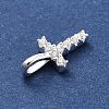 925 Sterling Silver with Cubic Zirconia Charms STER-Q004-01T-S-2