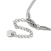 304 Stainless Steel Snake Chain Necklaces NJEW-I126-11P-3