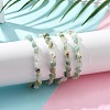 Natural Flower Amazonite Chips Bracelets for Women BJEW-H623-01S-08-3