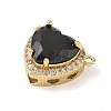 Brass Pave Cubic Zirconia Pendants KK-CBA74BF-01G-3