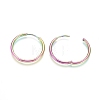 Ion Plating(IP) 304 Stainless Steel Huggie Hoop Earrings LS-EJEW-F111A-25mm-Y-3