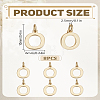 8Pcs Brass Charms KK-LP0001-85O-2