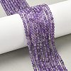 Grade A Natural Amethyst Beads Strands G-A129-3mm-E02-6