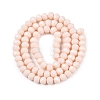 Opaque Solid Color Imitation Jade Glass Beads Strands LS-EGLA-A044-P6mm-D05-3