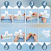 2Pcs 2 Style Plastic Bowknot Knitting Tools DIY-PH0021-49-4