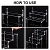 4-Tier Acrylic Model Toy Assembled Organizer Holders ODIS-WH0029-62-5