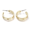 Brass Stud Earrings EJEW-P264-A07-G-2