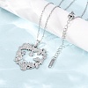 304 Stainless Steel Pendant Cable Chain Necklaces for Men Women NJEW-K308-03F-P-3